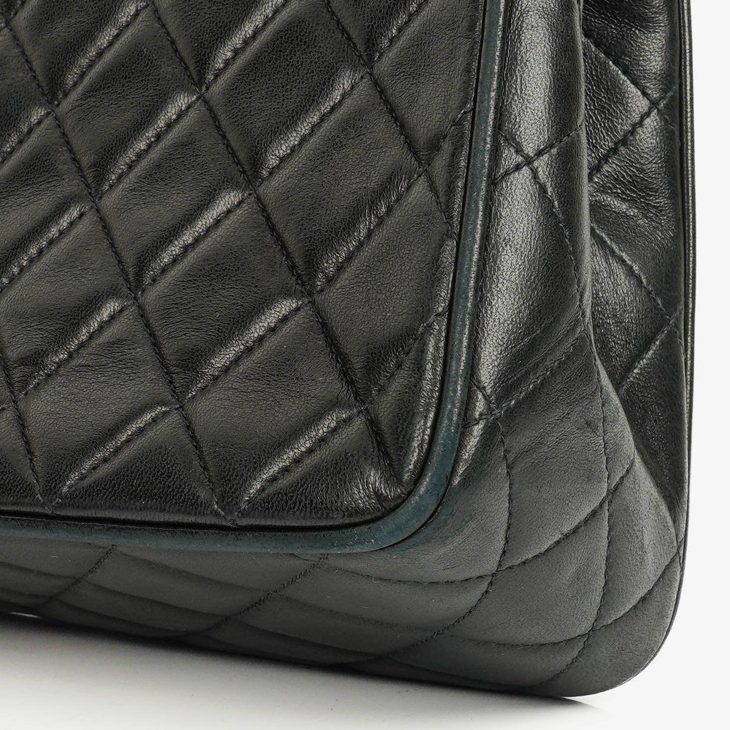 Chanel Single Flap Bag Black Quilted Leather With 24K Gold-Plated Hardware