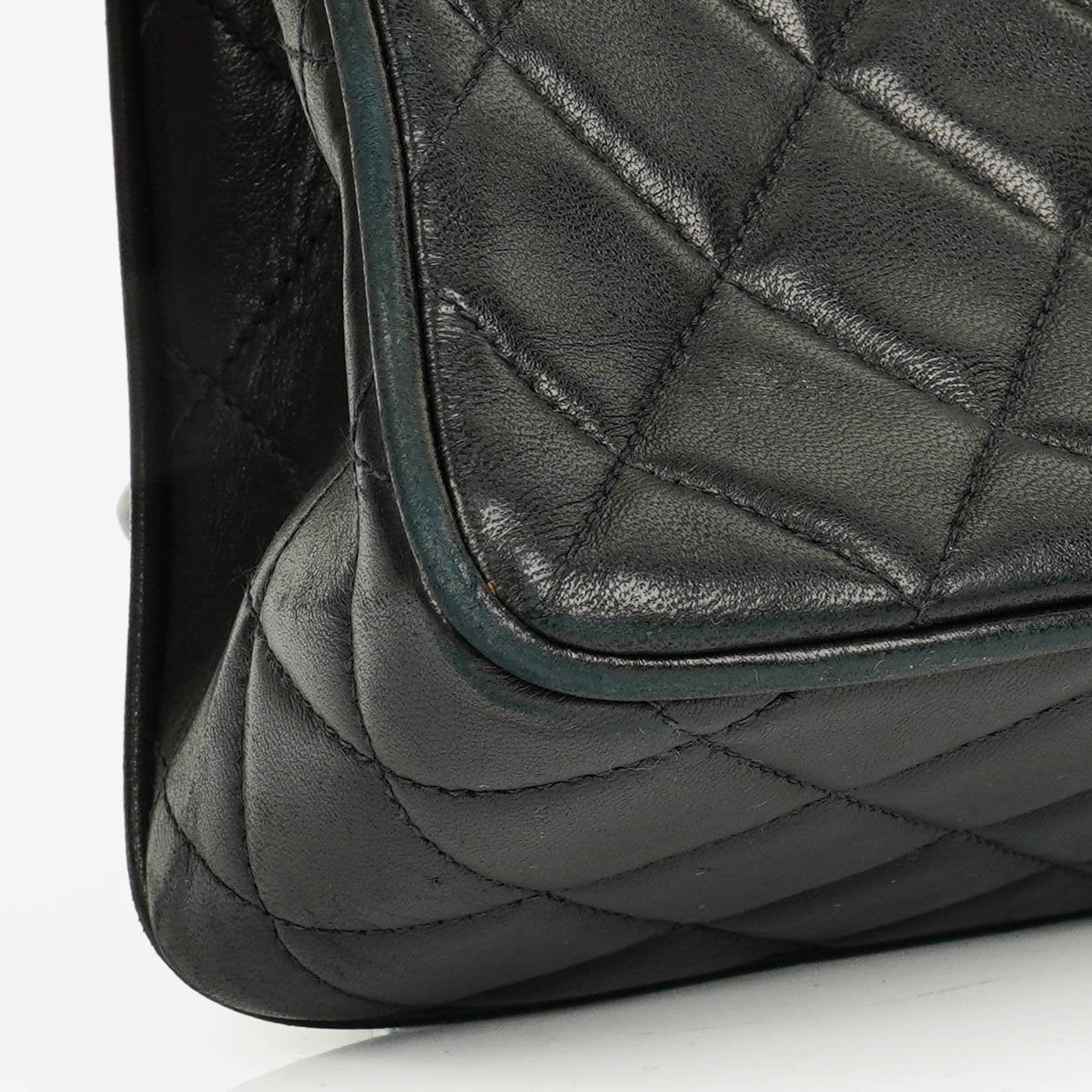 Chanel Single Flap Bag Black Quilted Leather With 24K Gold-Plated Hardware