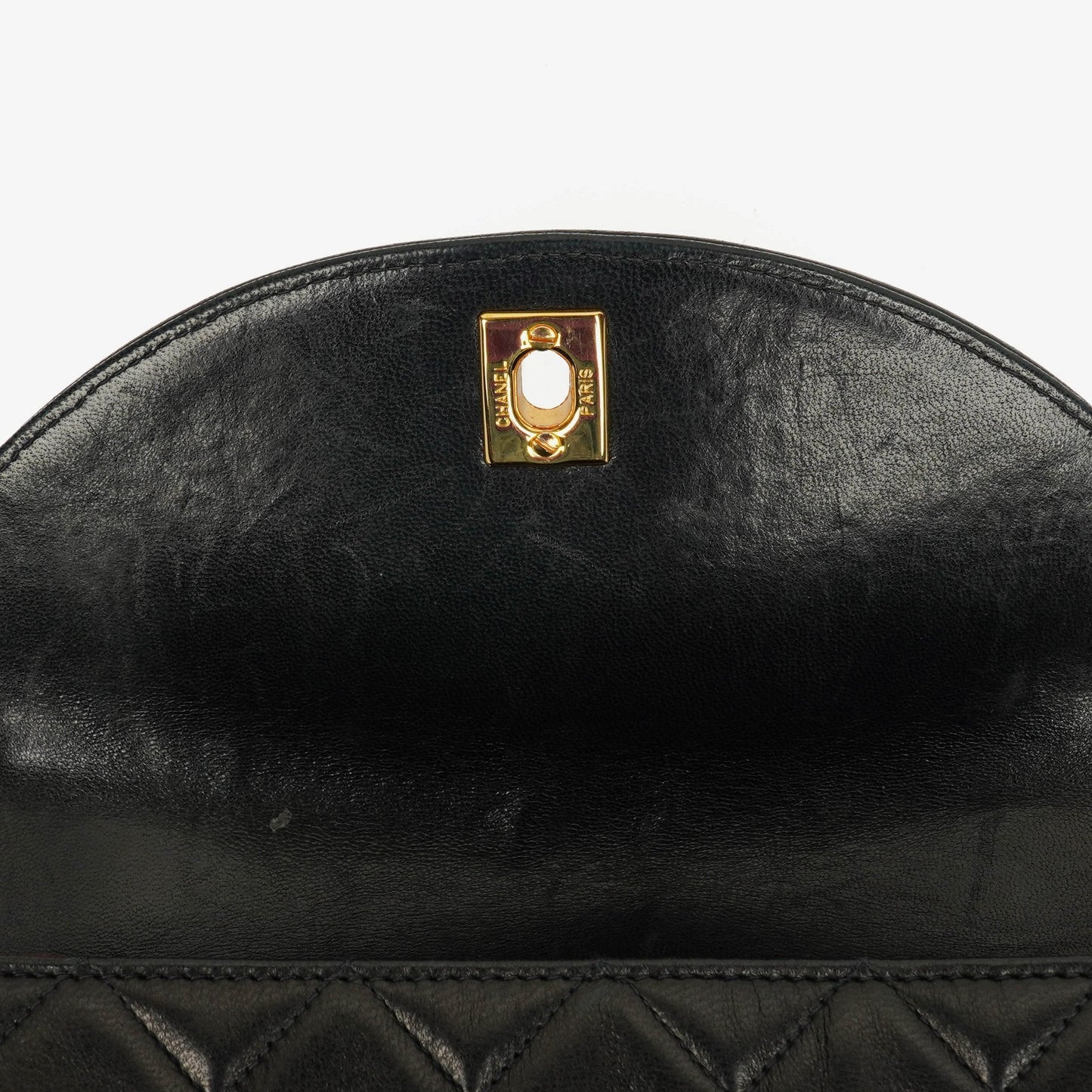 Chanel Single Flap Bag Black Quilted Leather With 24K Gold-Plated Hardware