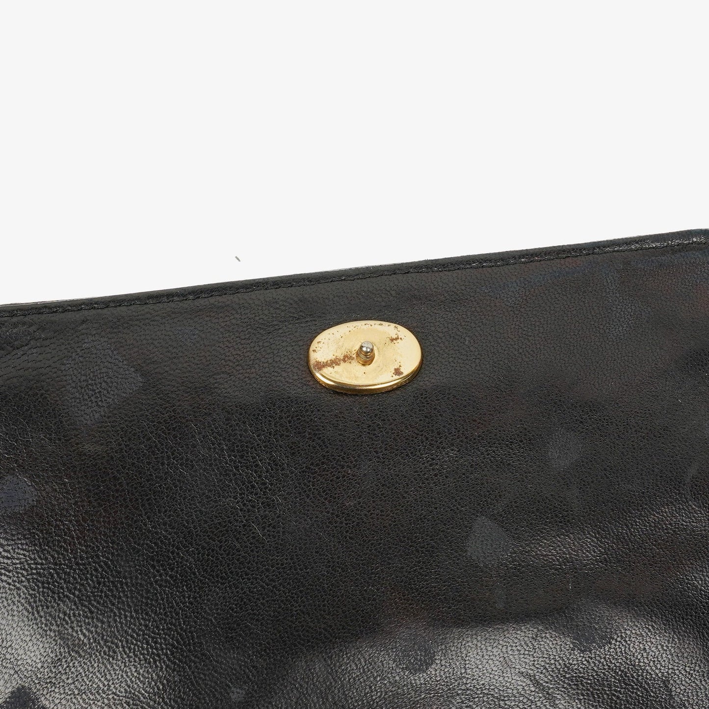 Chanel Small Black Patent Leather Full Flap Bag