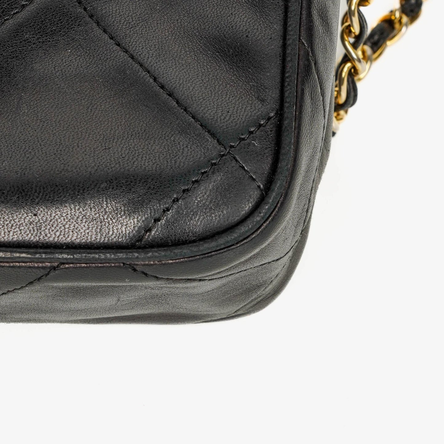 Chanel Small Camera Tassel Black Leather Crossbody Bag