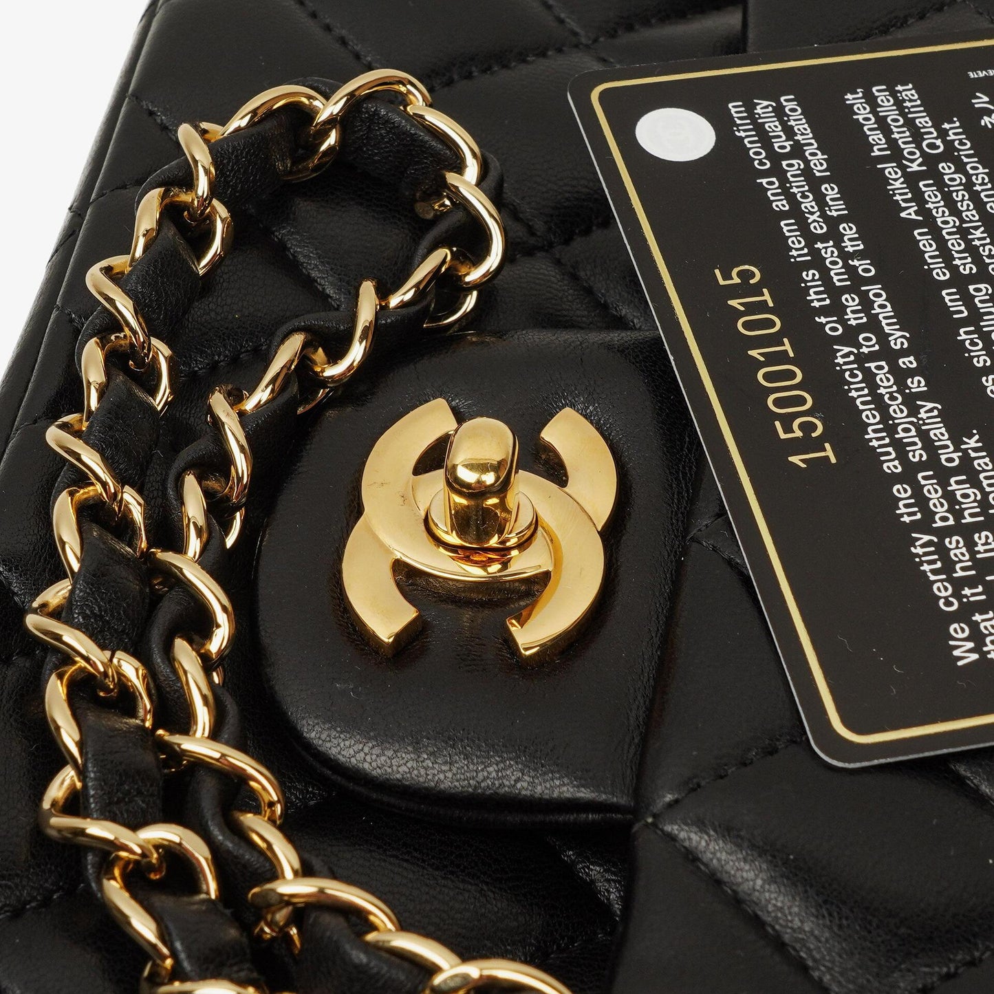 Chanel Small Classic Double Flap Bag Black Quilted Lambskin