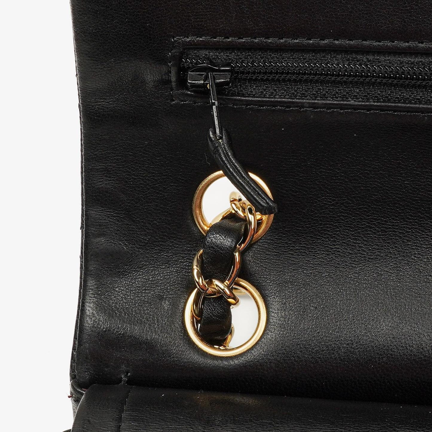 Chanel Small Classic Double Flap Bag Black Quilted Lambskin