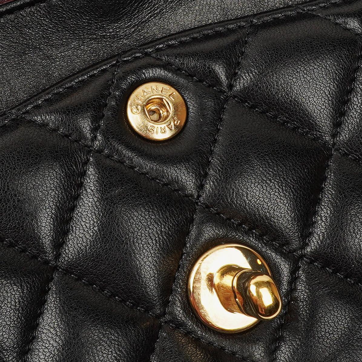 Chanel Small Classic Double Flap Bag Black Quilted Lambskin