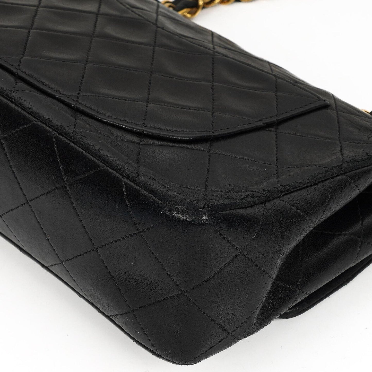 Chanel Small Classic Double Flap Bag in Black Lambskin with 24K Gold-Plated Hardware