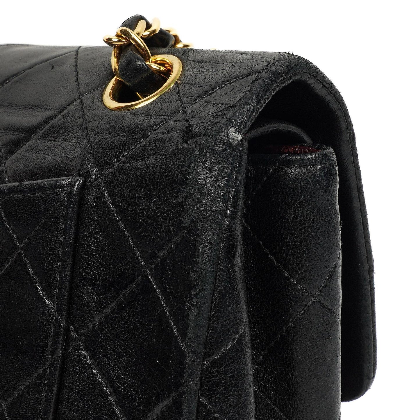 Chanel Small Classic Double Flap Bag in Black Lambskin with 24K Gold-Plated Hardware