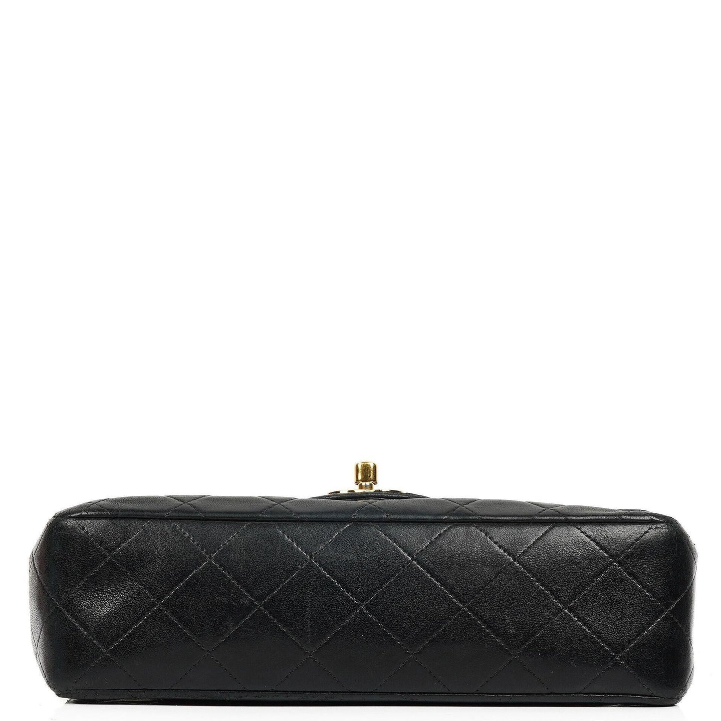 Chanel Small Classic Double Flap Bag in Black Lambskin with 24K Gold-Plated Hardware