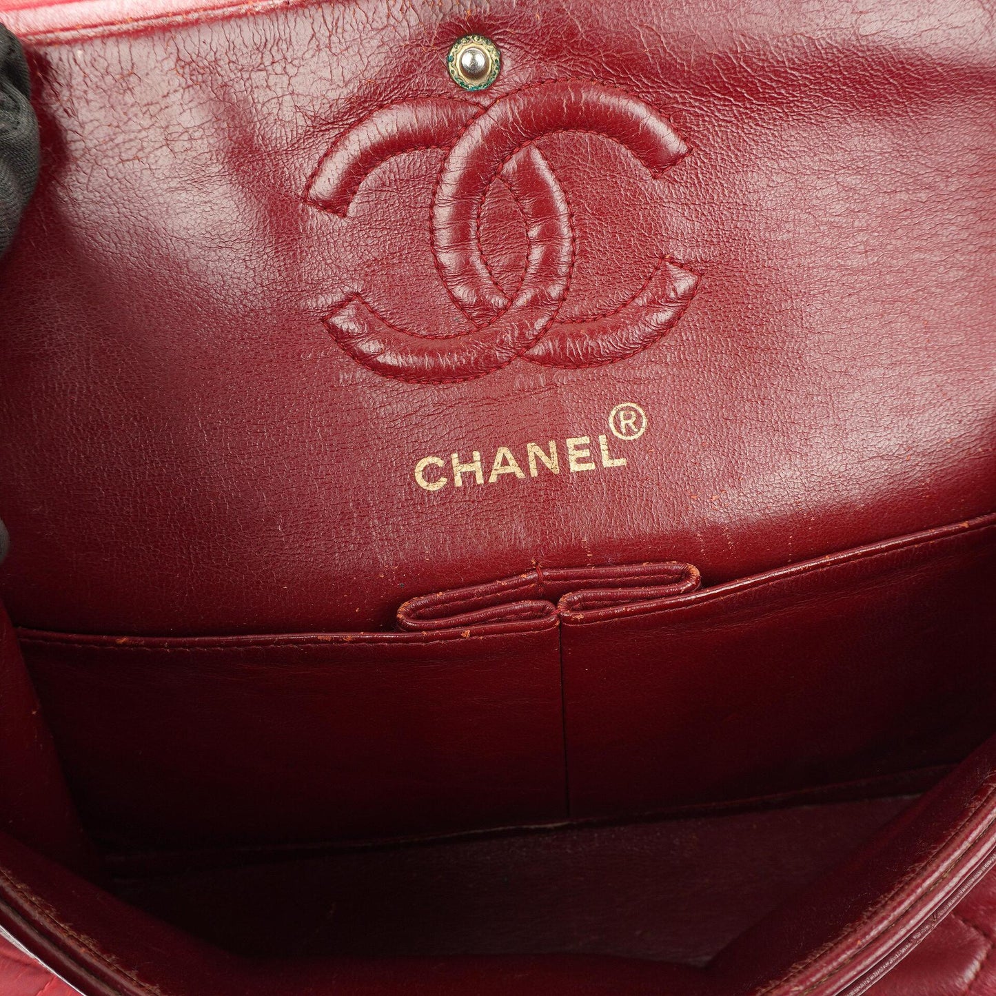 Chanel Small Classic Double Flap Bag Red Quilted Lambskin 24K Gold-Plated Hardware