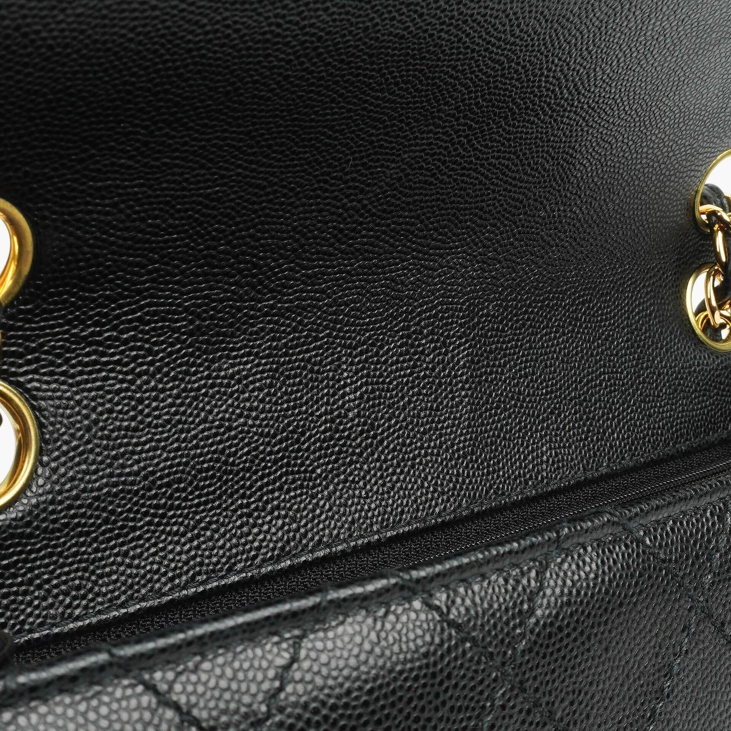 Chanel Small Classic Flap Bag Black Caviar 24K Gold Hardware