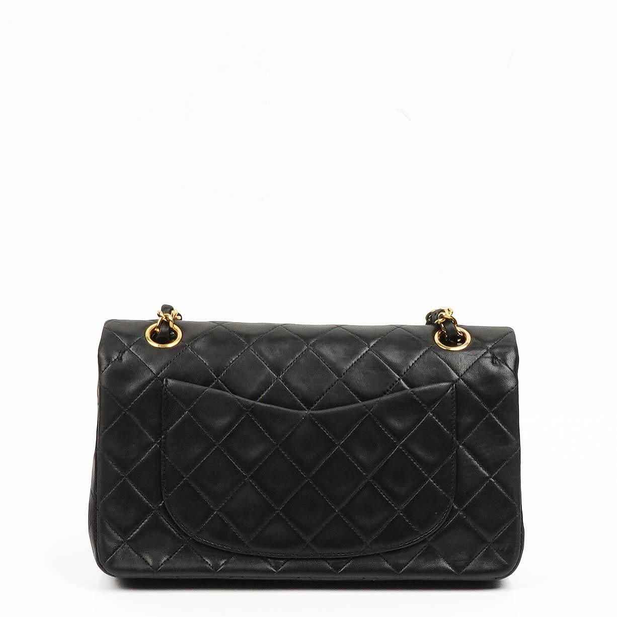 Chanel Small Classic Lambskin Double Flap Bag With 24K Gold-Plated Hardware