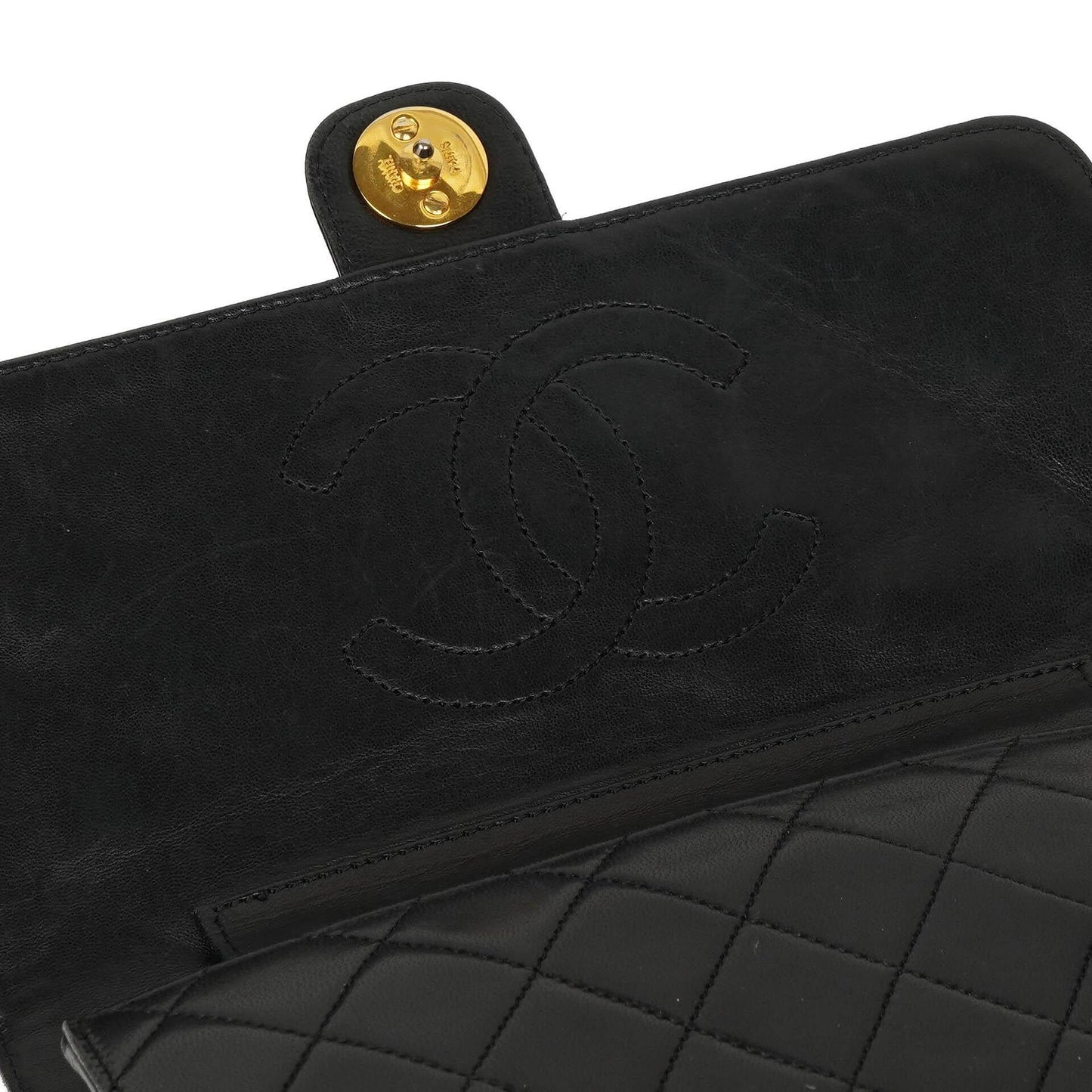 Chanel Small Classic Lambskin Flap Bag With 24K Gold-Plated Hardware
