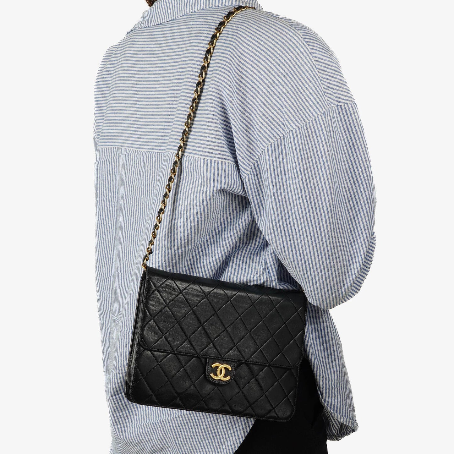 Chanel Small Classic Lambskin Flap Bag With 24K Gold-Plated Hardware