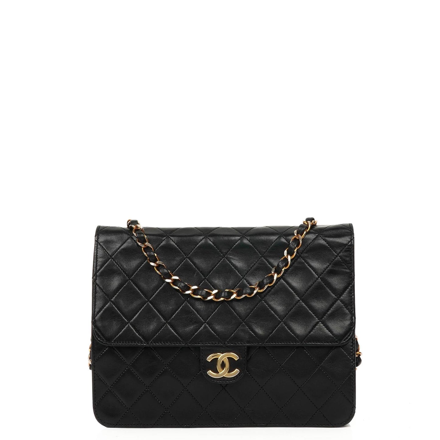Chanel Small Classic Lambskin Flap Bag With Gold-Tone Hardware