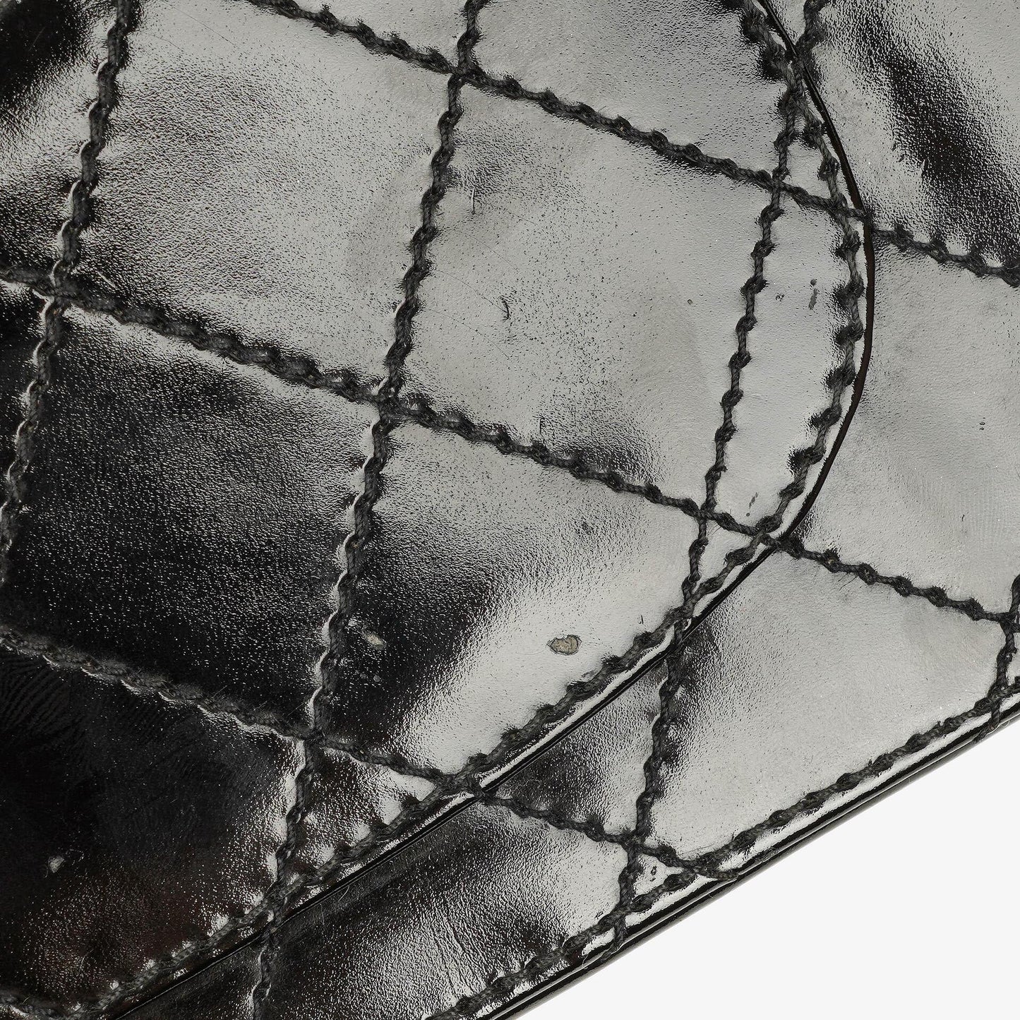 Chanel Small Classic Single Flap Bag Black Patent Quilted Leather With 24K Gold-Plated Hardware