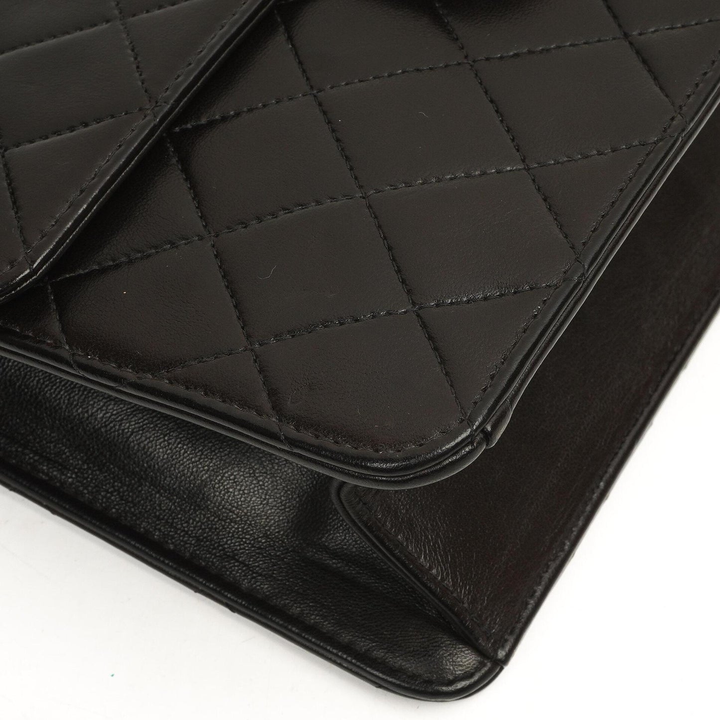 Chanel Small Classic Single Flap Bag Black Quilted Lambskin 24K Gold-Plated Hardware