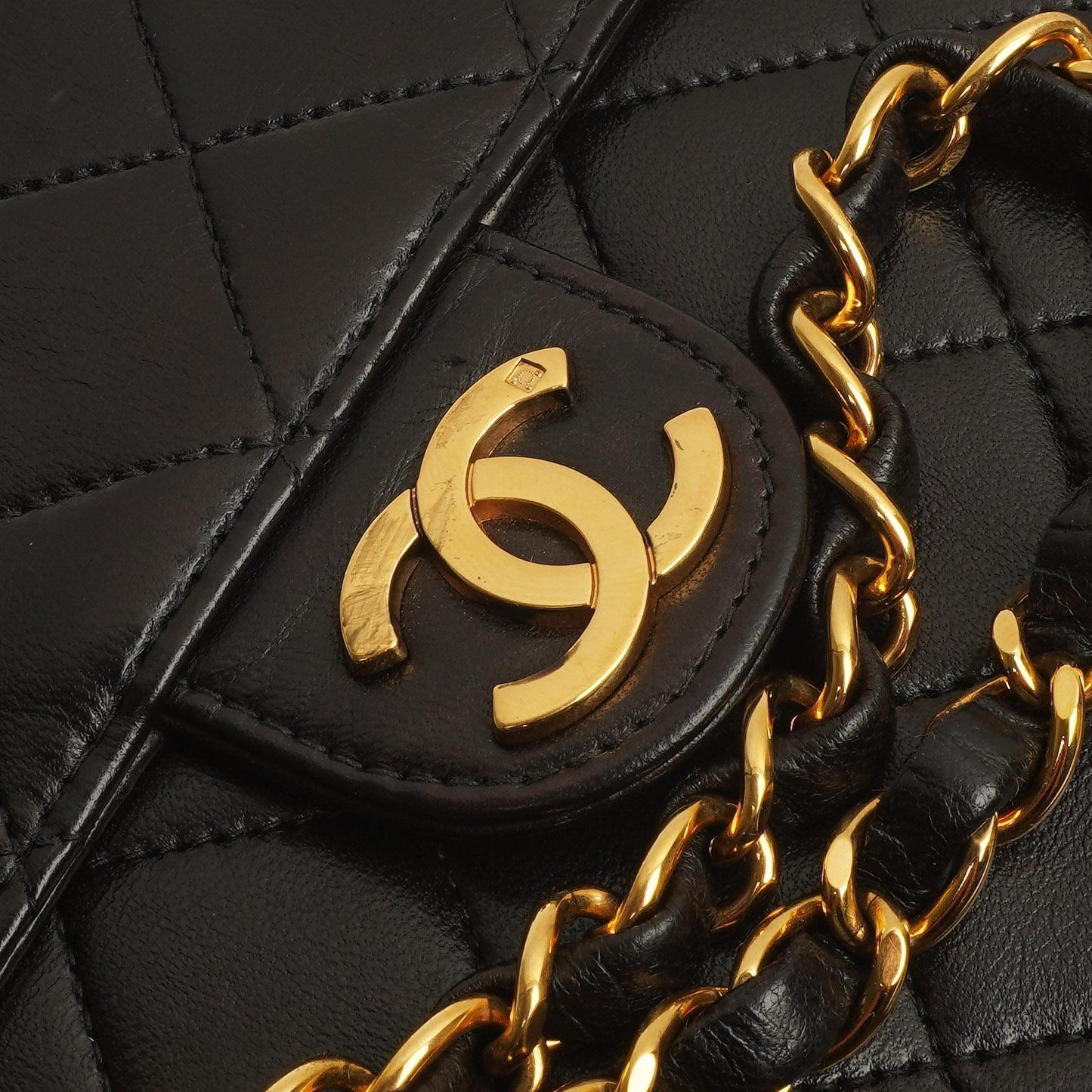 Chanel Small Classic Single Flap Bag Black Quilted Lambskin 24K Gold-Plated Hardware