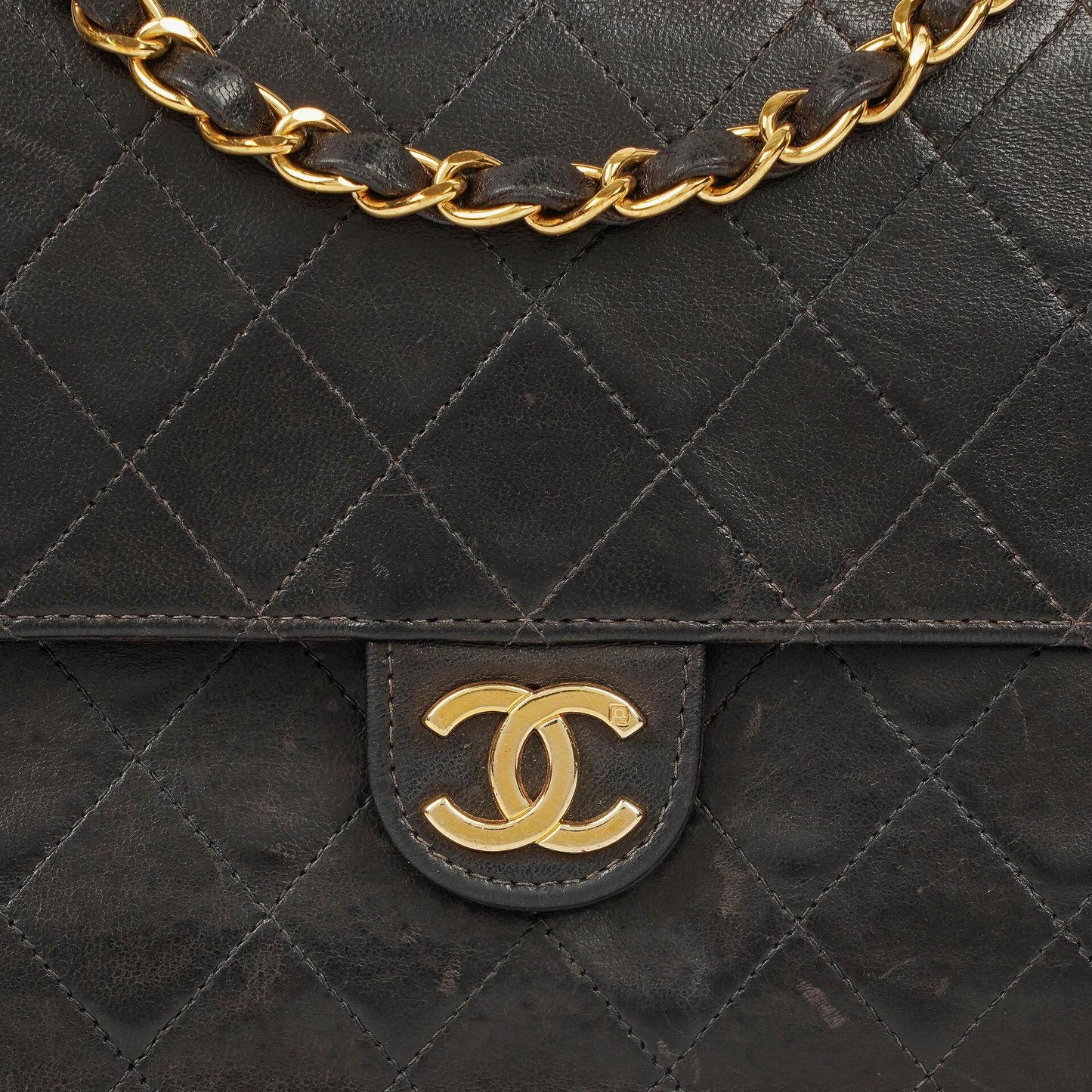 Chanel Small Classic Single Flap Bag In Black Quilted Lambskin With 24K Gold-Plated Hardware