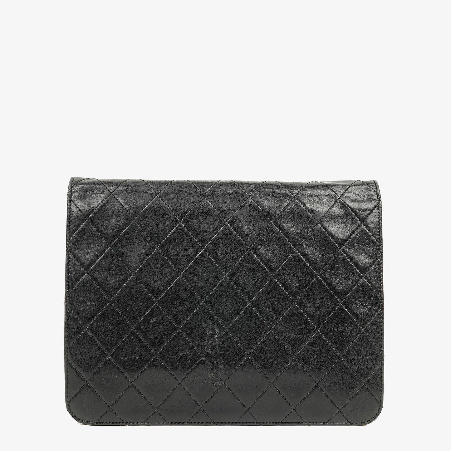 Chanel Small Classic Single Flap Bag In Navy Quilted Lambskin With 24K Gold-Plated Hardware