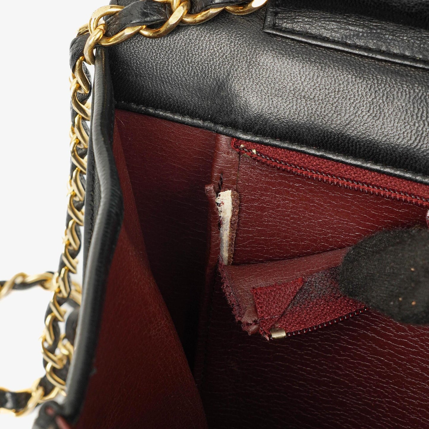 Chanel Small Classic Single Flap Bag In Navy Quilted Lambskin With 24K Gold-Plated Hardware