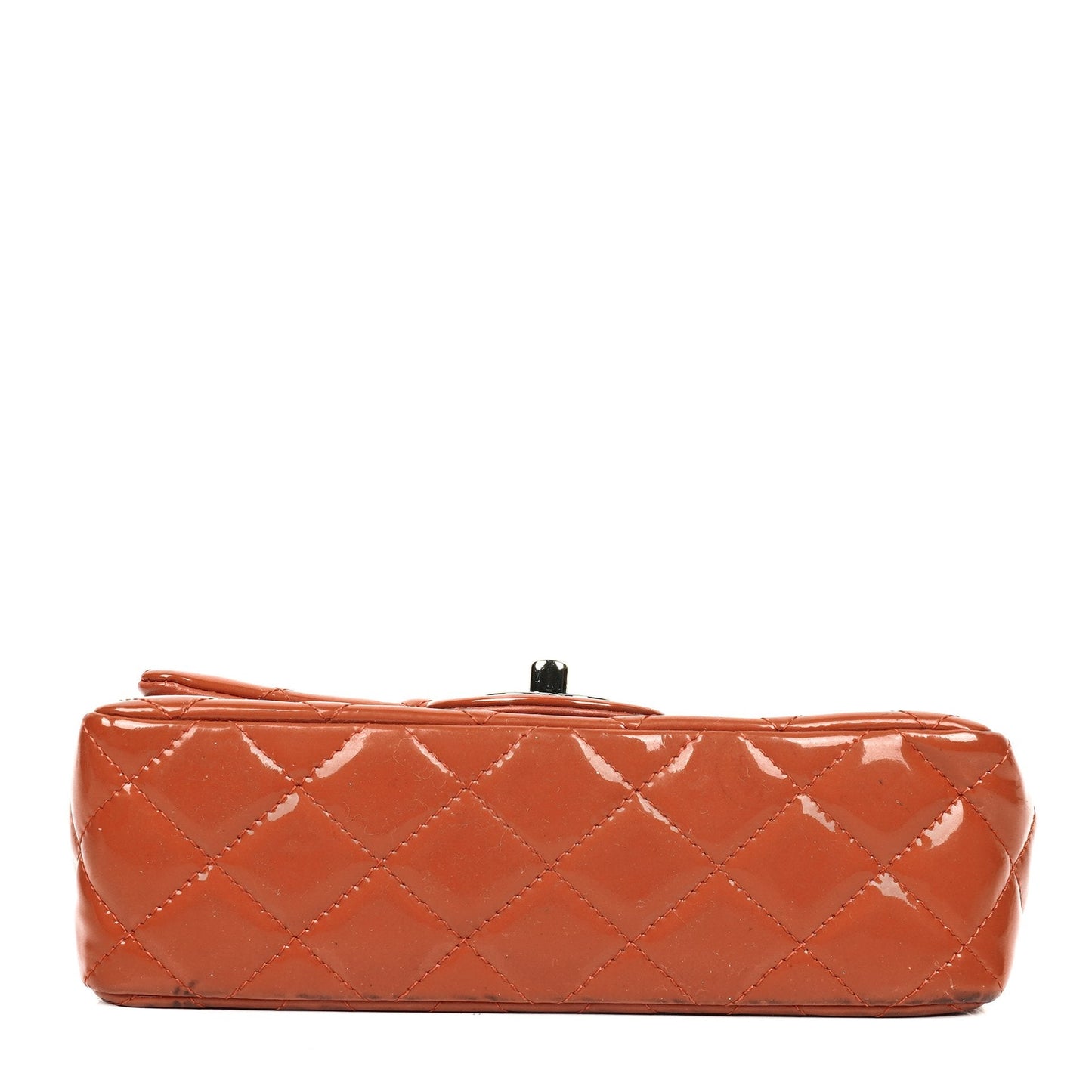 Chanel Small Classic Single Flap Bag Quilted Patent Leather With Silver-Tone Hardware