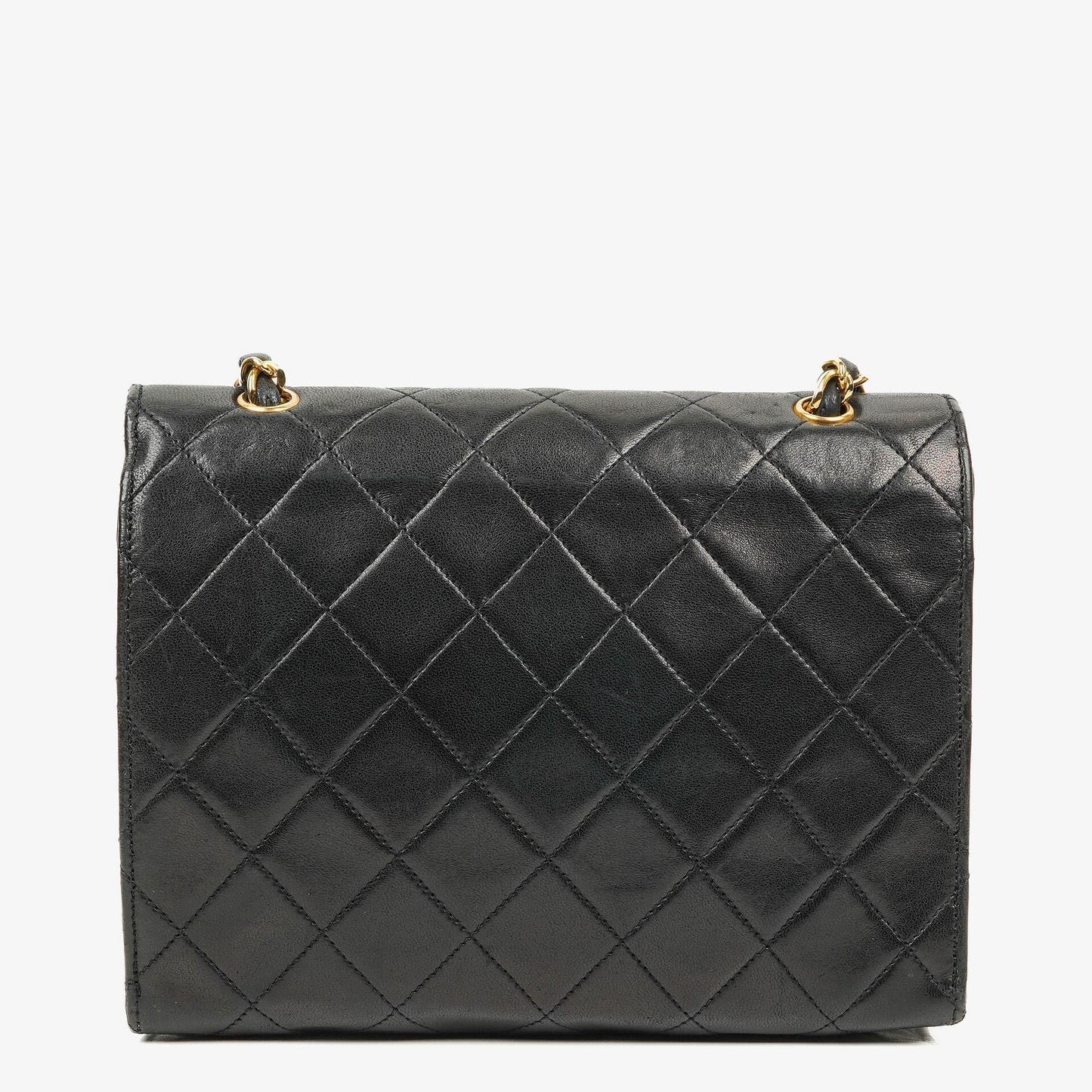 Chanel Small Envelope Maxi CC Logo Flap Bag Black Quilted Lambskin With 24K Gold-Plated Hardware