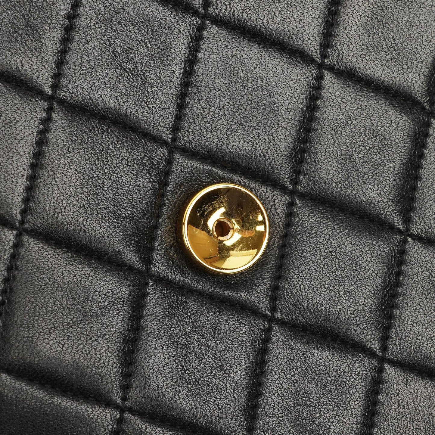 Chanel Small Envelope Maxi CC Logo Flap Bag Black Quilted Lambskin With 24K Gold-Plated Hardware