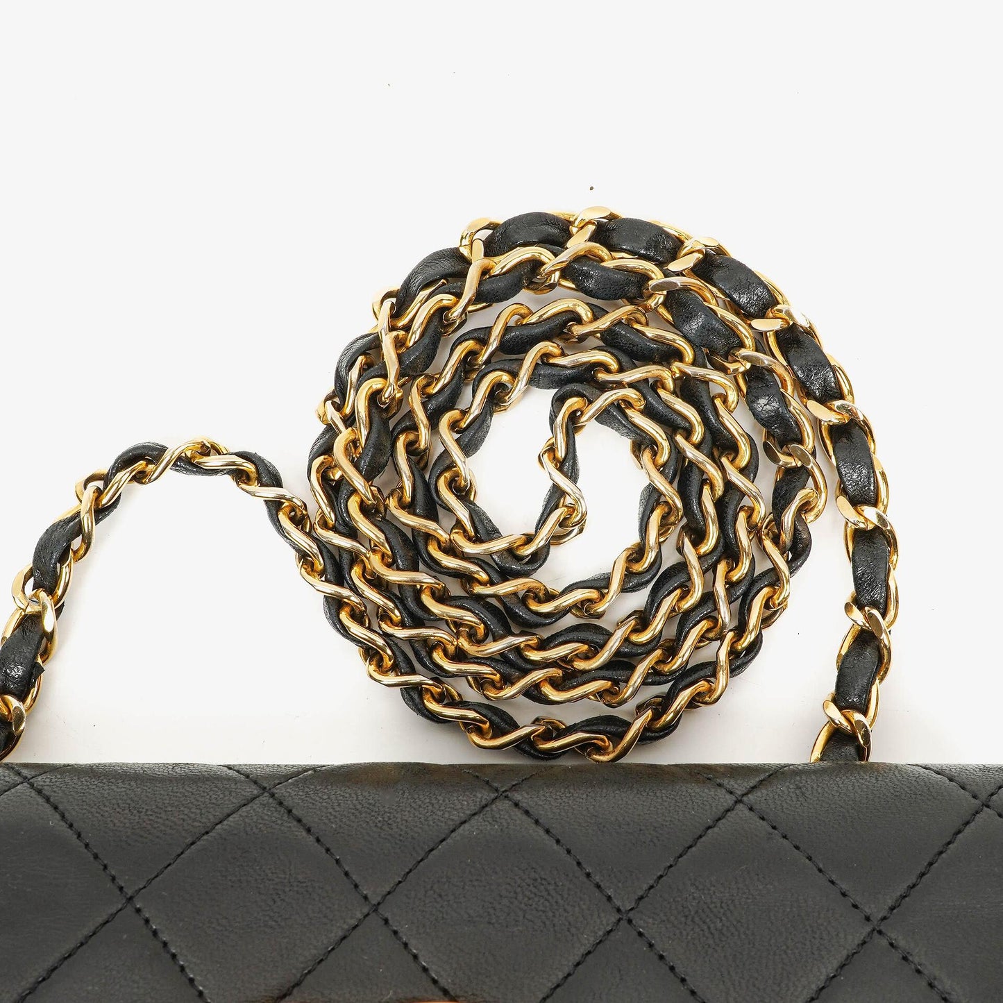 Chanel Small Envelope Maxi CC Logo Flap Bag Black Quilted Lambskin With 24K Gold-Plated Hardware