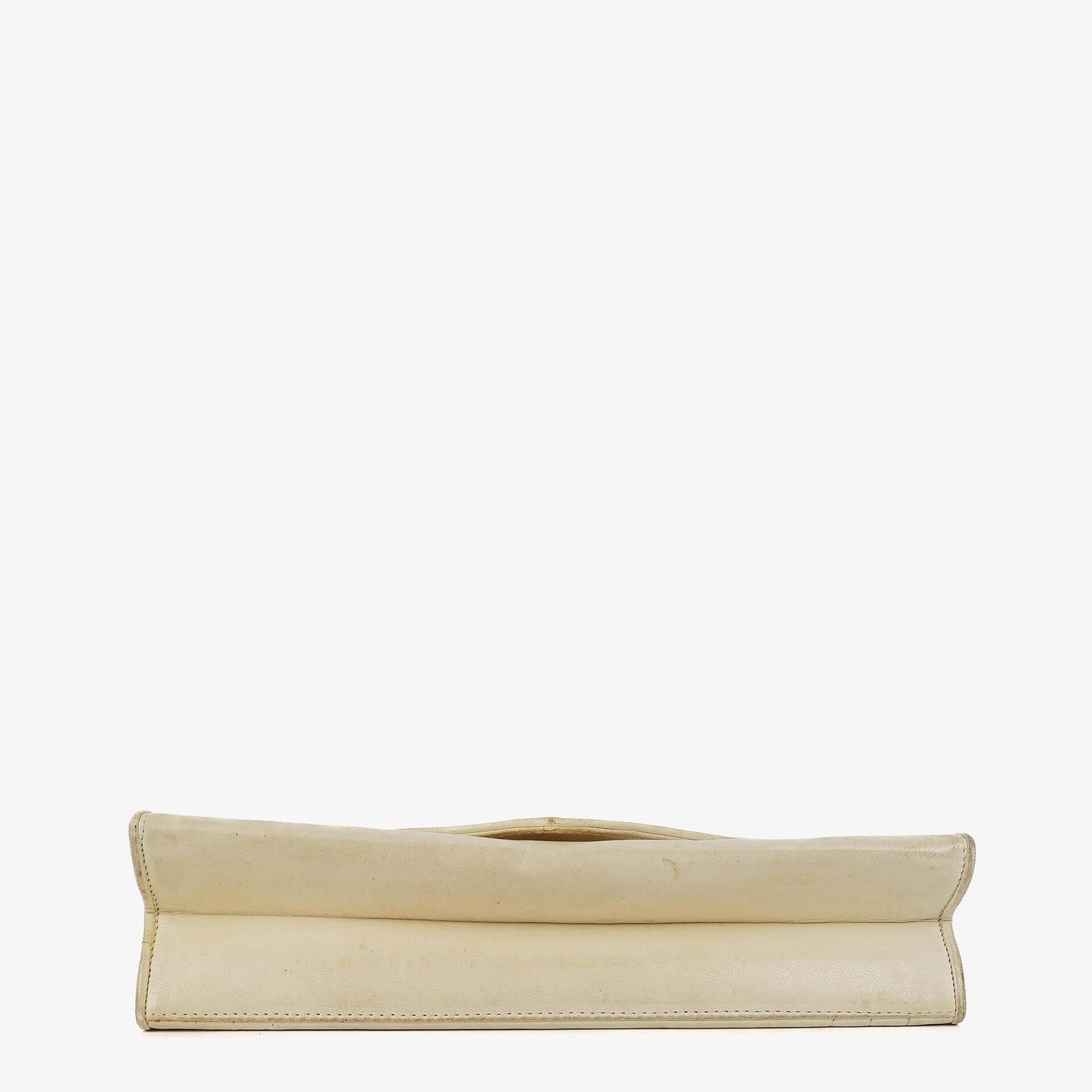 Chanel Small Envelope White Leather Flap Bag
