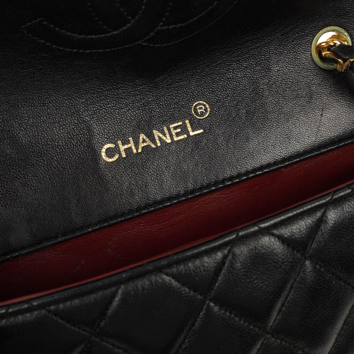 Chanel Maxi CC Logo Black Quilted Lambskin Small Single Flap Bag