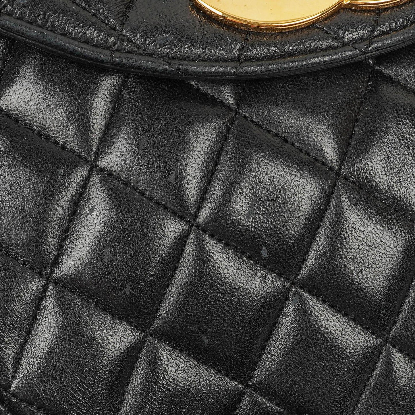 Chanel Maxi CC Logo Black Quilted Lambskin Small Single Flap Bag