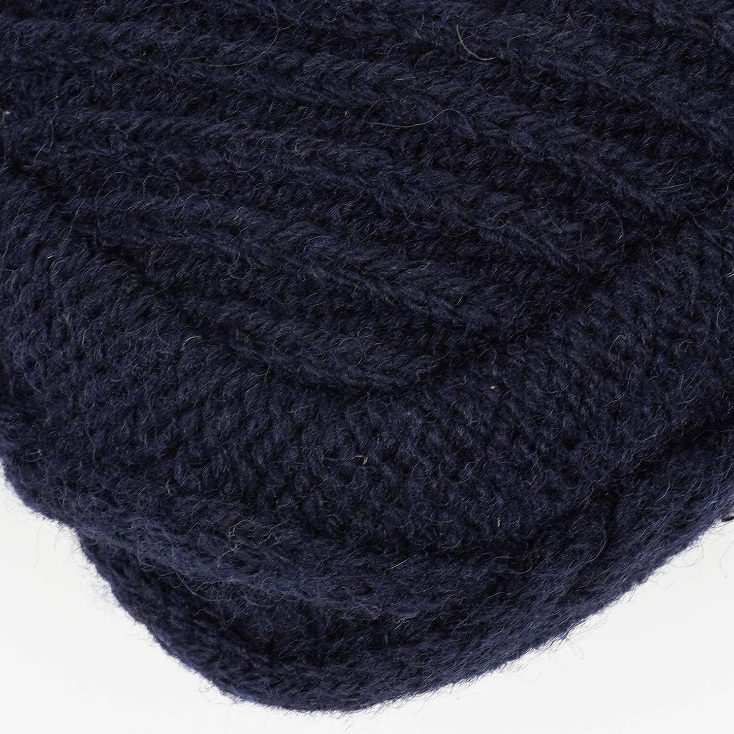 Chanel Small Navy Paris-Hamburg Cable Knit Fabric With Calfskin Flap Bag