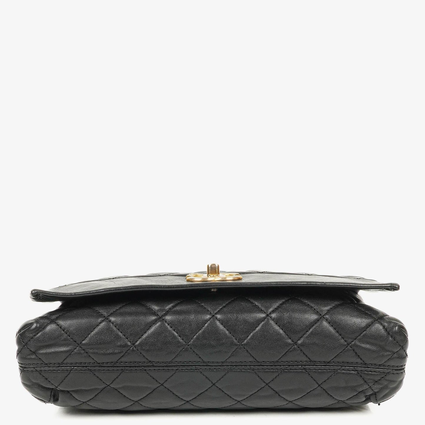 Chanel Soft Elegance Black Calfskin Quilted Flap Bag