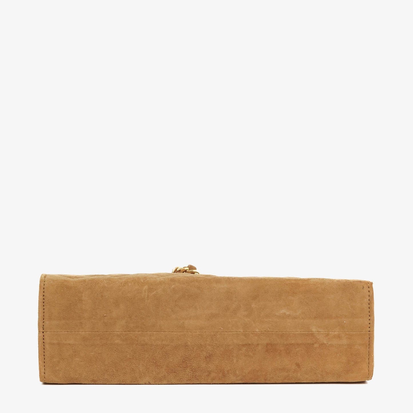 Chanel Suede Half Moon Brown Shoulder Bag
