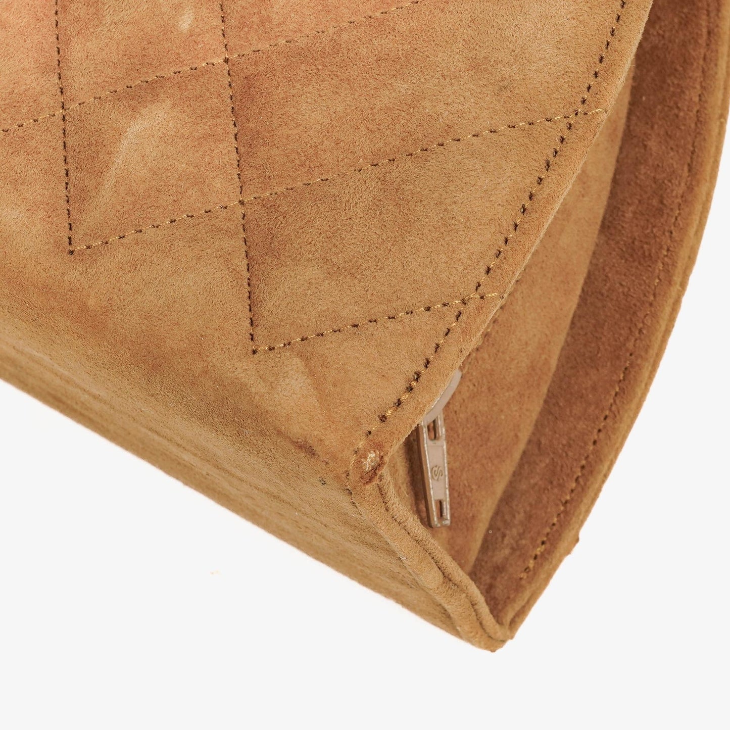 Chanel Suede Half Moon Brown Shoulder Bag