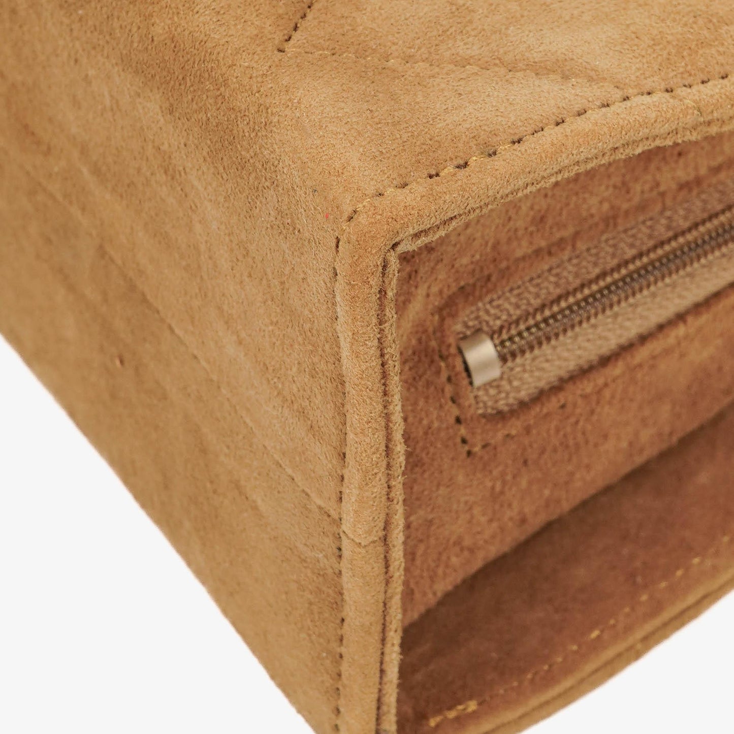 Chanel Suede Half Moon Brown Shoulder Bag