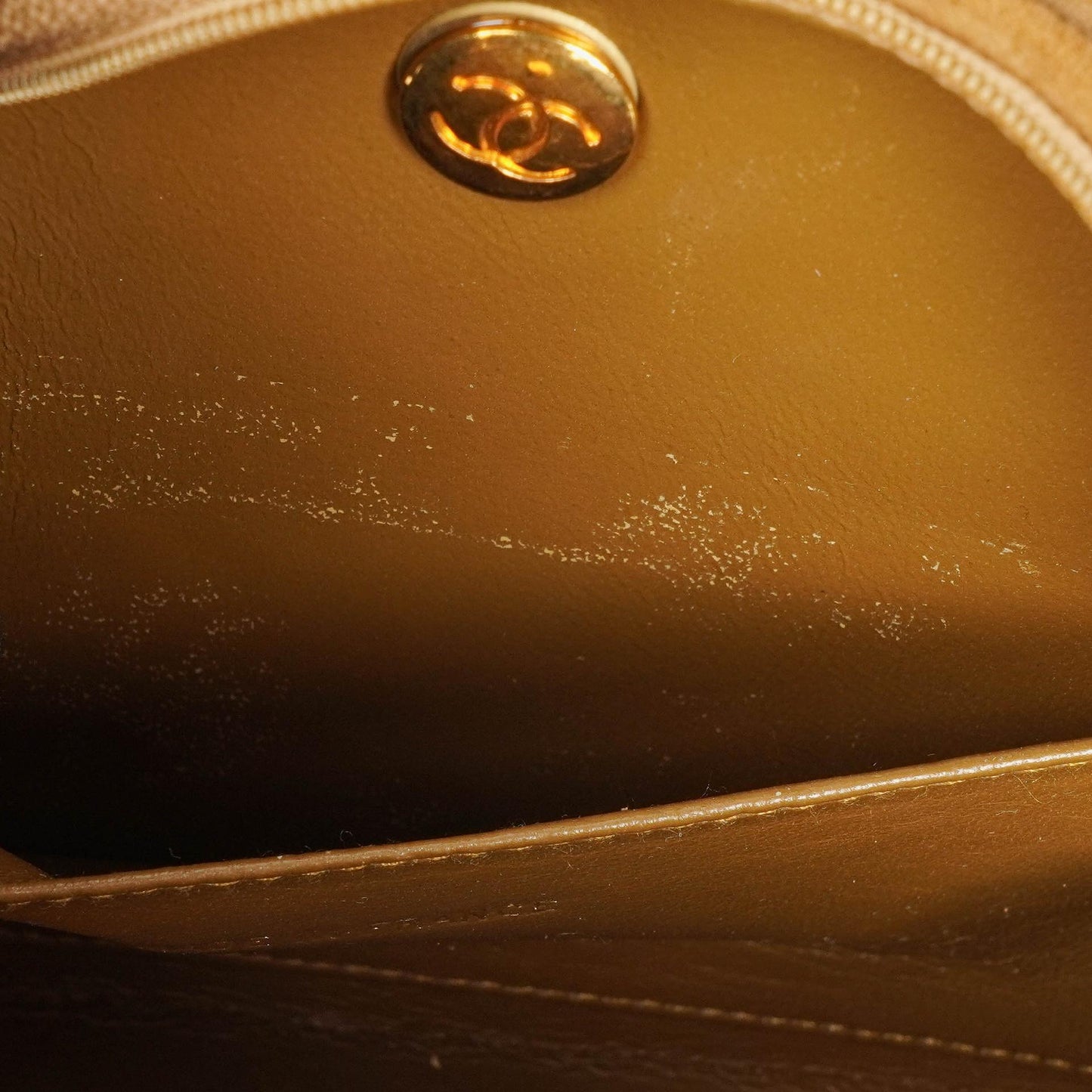 Chanel Suede Half Moon Brown Shoulder Bag