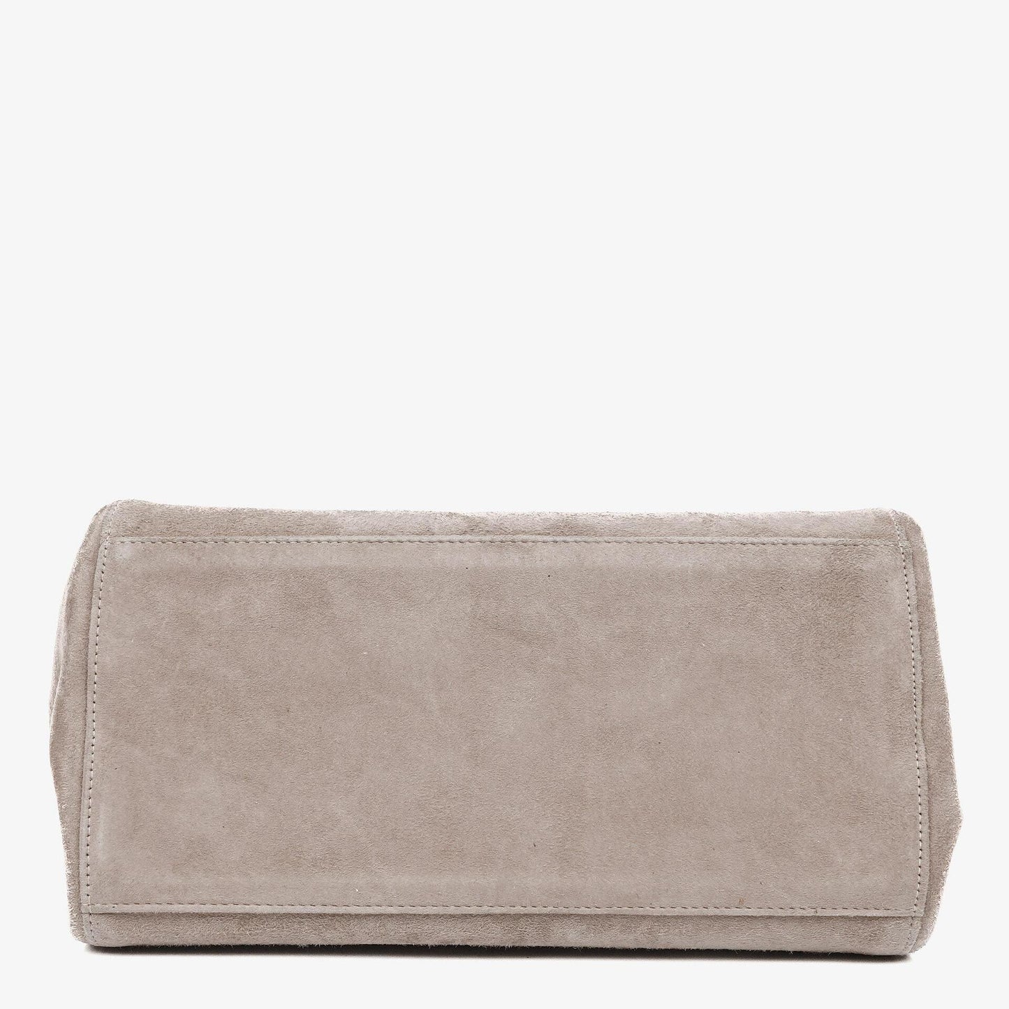 Chanel Beige Suede Patchwork Accordion Mademoiselle Flap