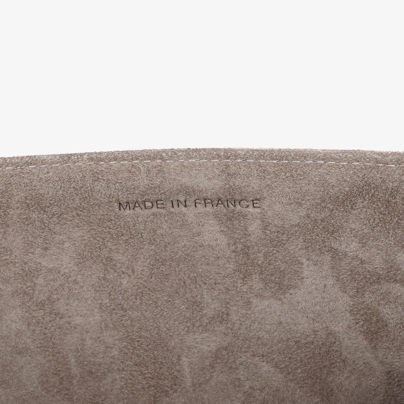 Chanel Beige Suede Patchwork Accordion Mademoiselle Flap