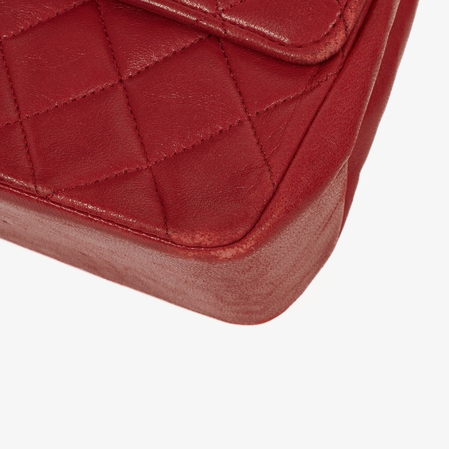 Chanel Timeless Classic Double Flap Bag Red Quilted Lambskin 24K Gold-Plated Hardware