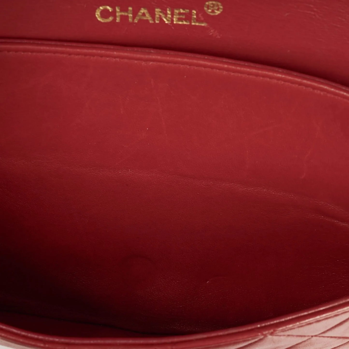 Chanel Timeless Classic Double Flap Bag Red Quilted Lambskin 24K Gold-Plated Hardware
