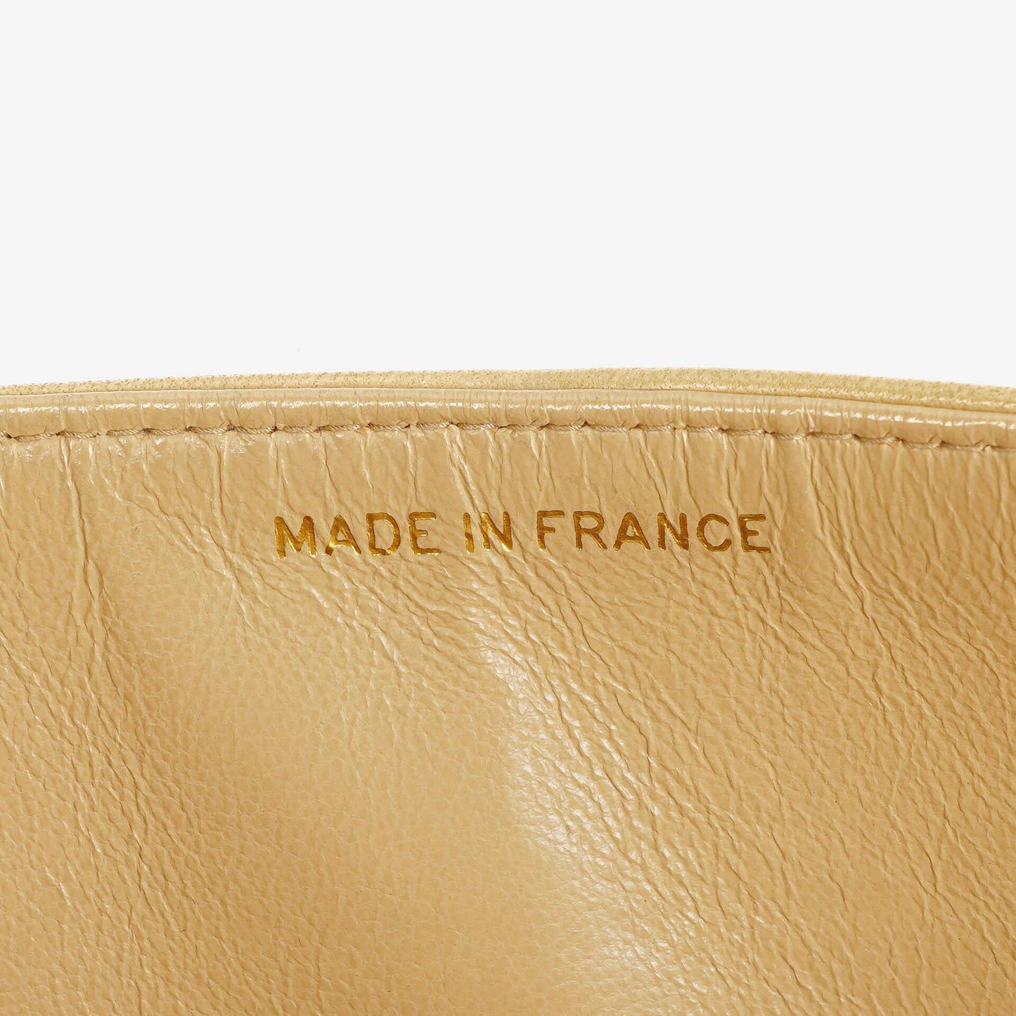 Chanel Timeless Classic Medium Double Flap Bag In Beige Quilted Lambskin And 24K Gold-Plated Hardware