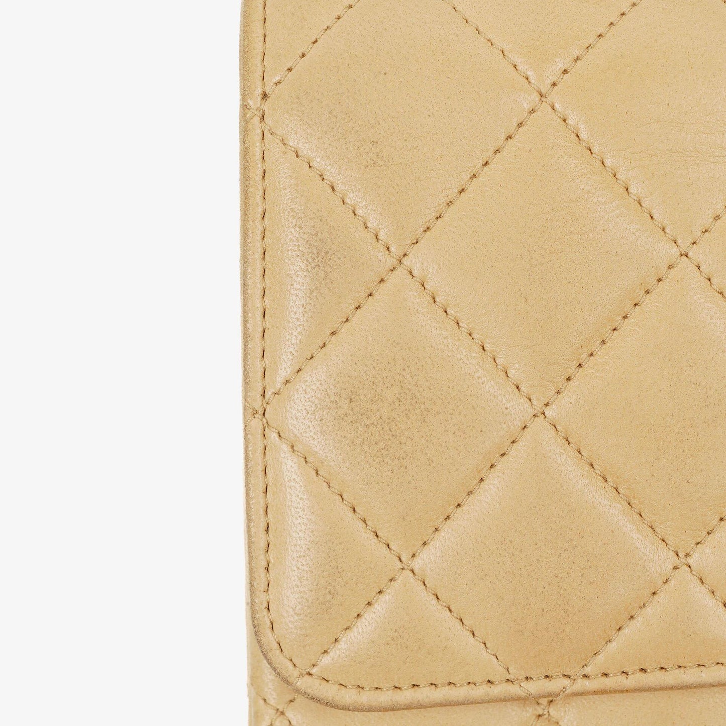 Chanel Timeless Classic Small Double Flap Bag In Beige Quilted Lambskin And 24K Gold-Plated Hardware