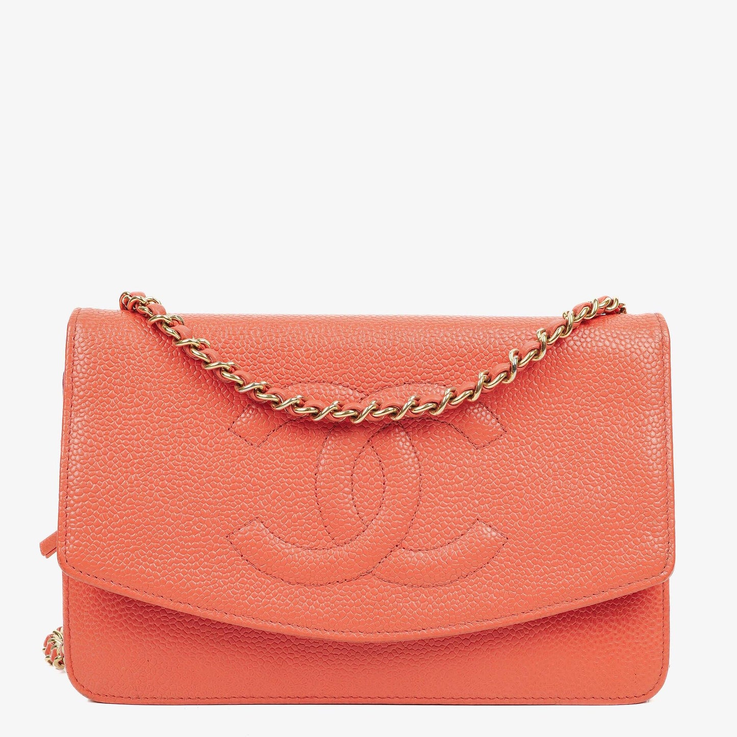 Chanel Timeless Wallet on Chain WOC In Caviar Leather