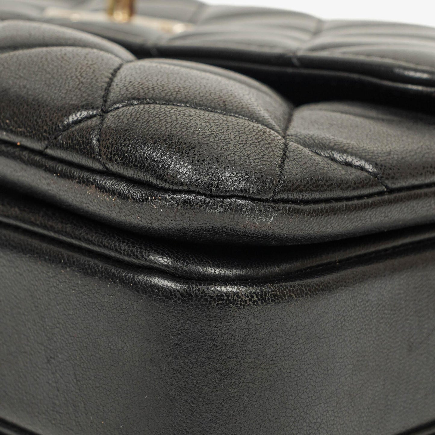 Chanel Trendy CC Large Black Quilted Lambskin Dual Handle Flap Bag