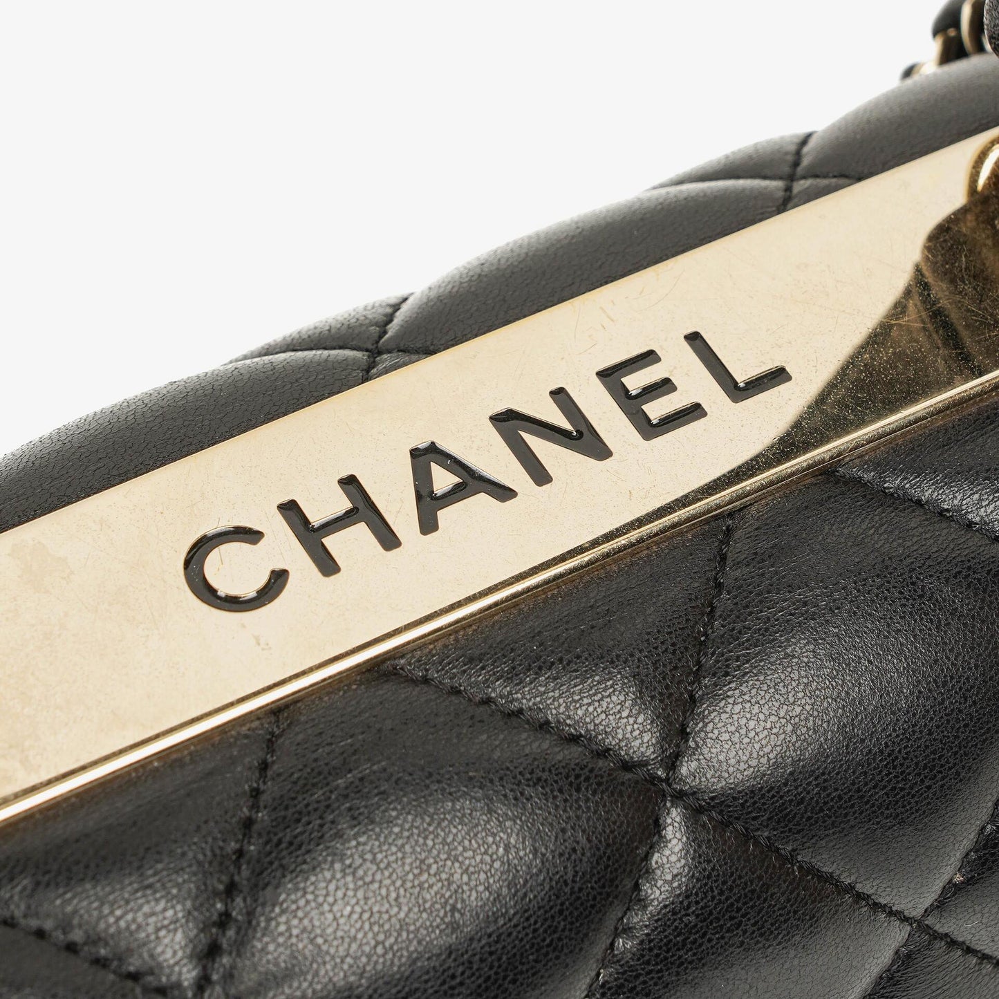 Chanel Trendy CC Large Black Quilted Lambskin Dual Handle Flap Bag