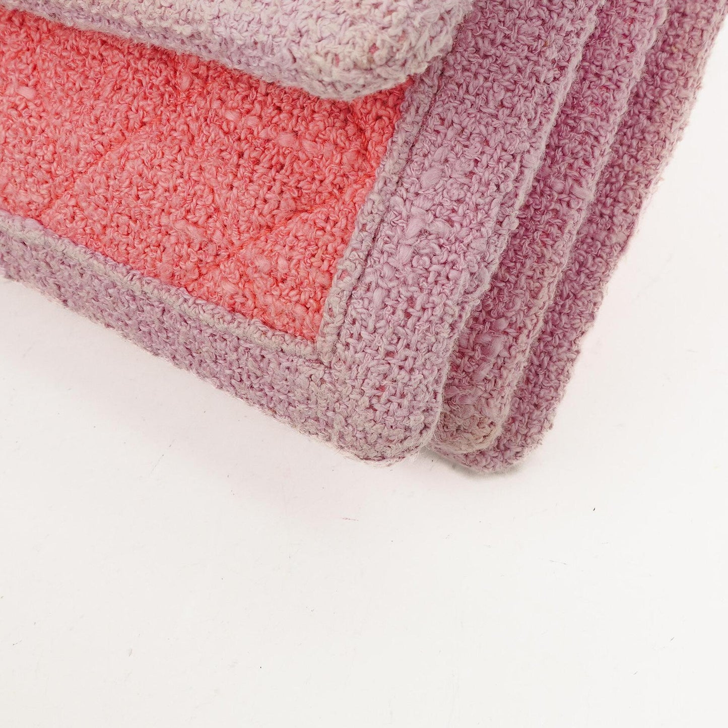 Chanel Tweed Medium Two-Toned Pink Shoulder Flap Bag