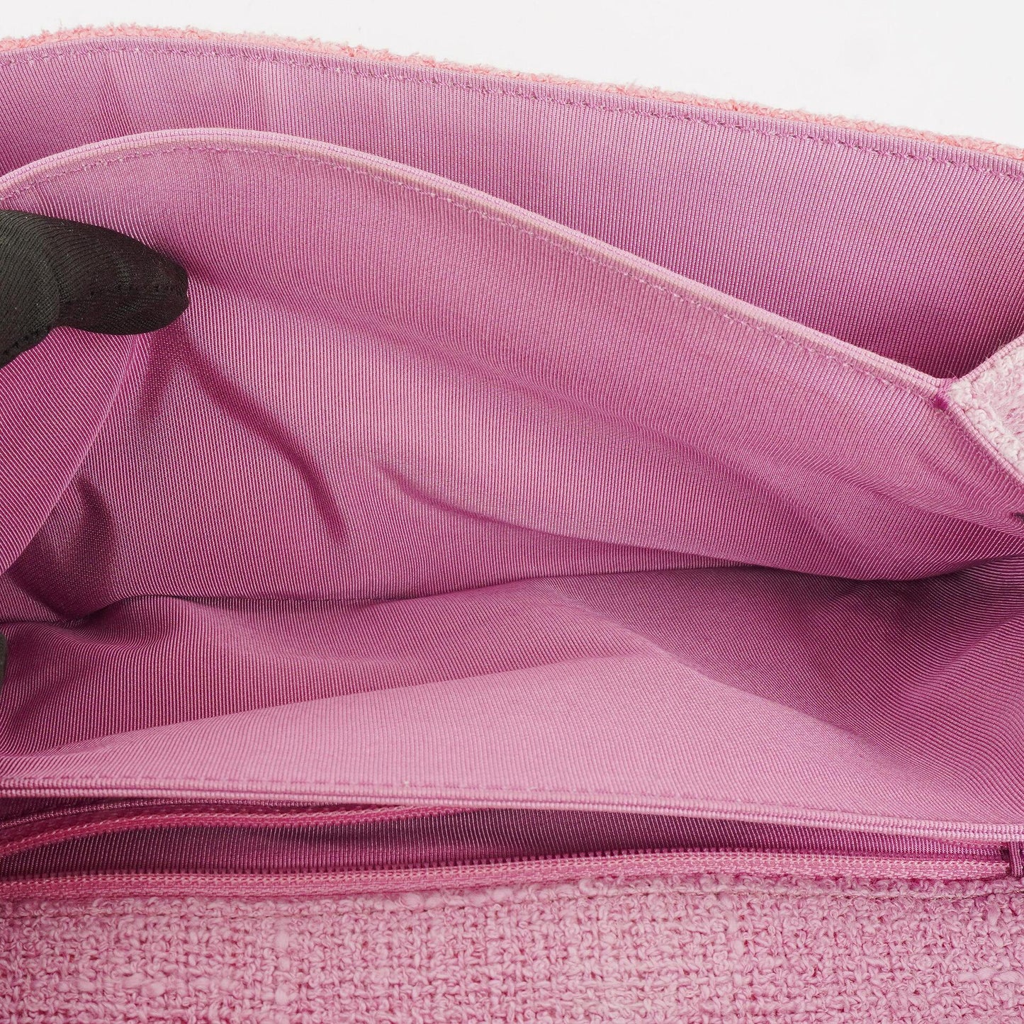 Chanel Tweed Medium Two-Toned Pink Shoulder Flap Bag