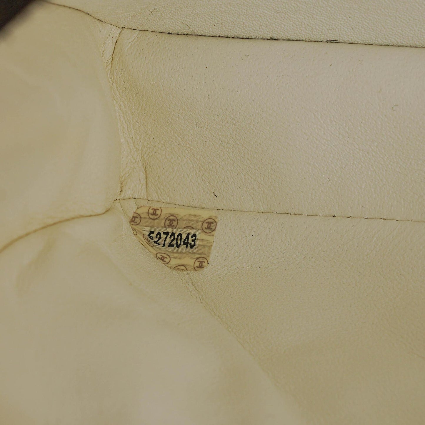 Chanel White Quilted Lambskin Plastic Hardware Shouder Bag