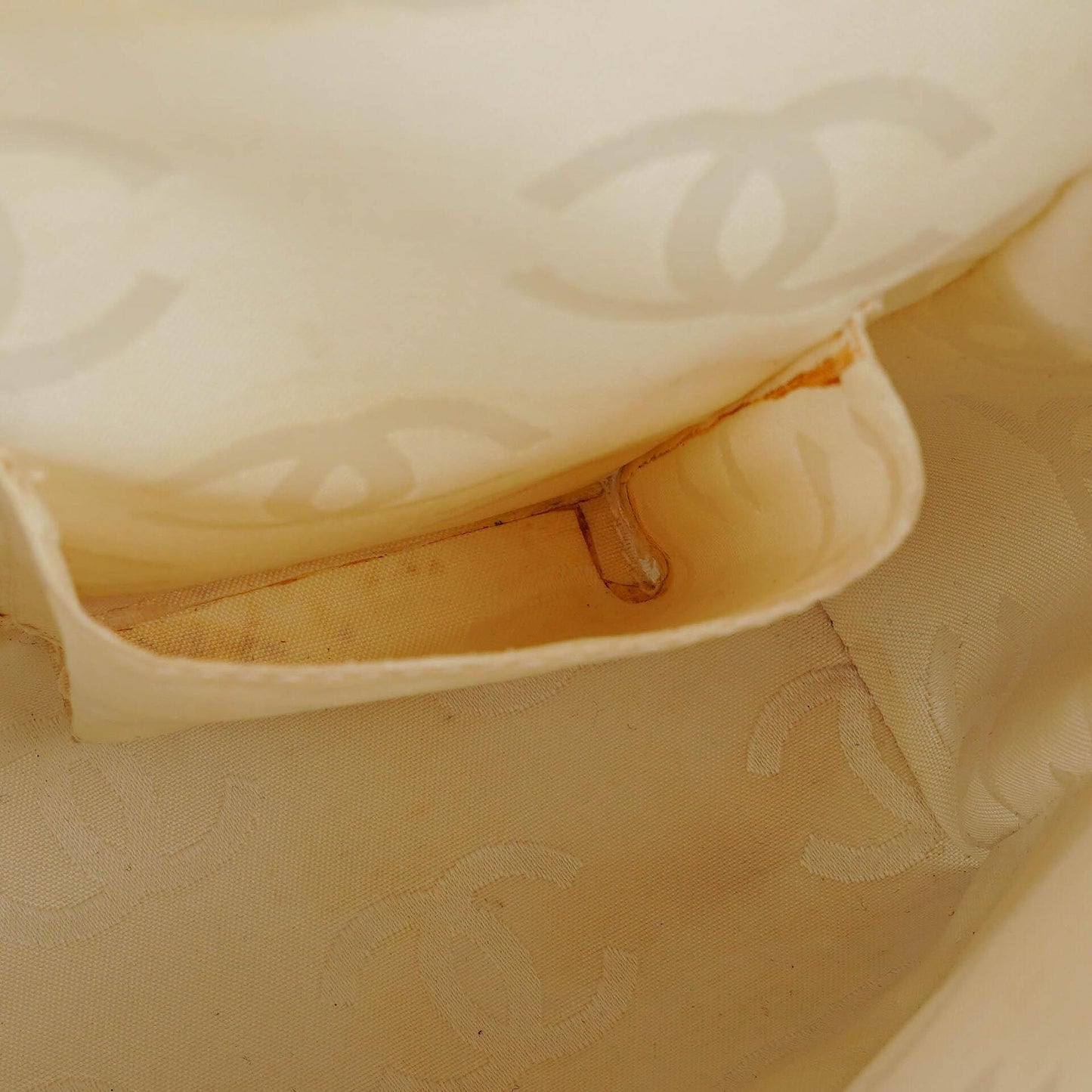 Chanel Wild Stitch Beige Surpique Tote Bag