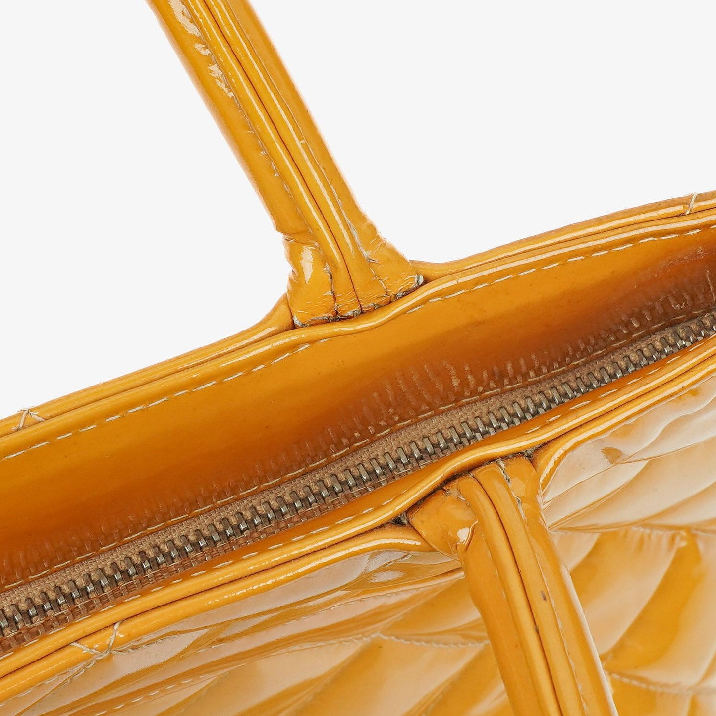 Chanel Yellow Patent Leather Medallion Tote Bag